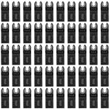 50 Pcs Oscillating Tool Blades, Professional Universal Oscillating Saw Blades, Wood, Quick Release Durable Multi Tool Blades Fit All Models HYSHIER