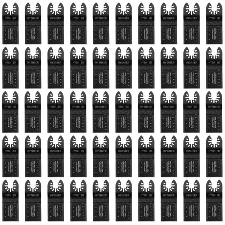 50 Pcs Oscillating Tool Blades, Professional Universal Oscillating Saw Blades, Wood, Quick Release Durable Multi Tool Blades Fit All Models HYSHIER