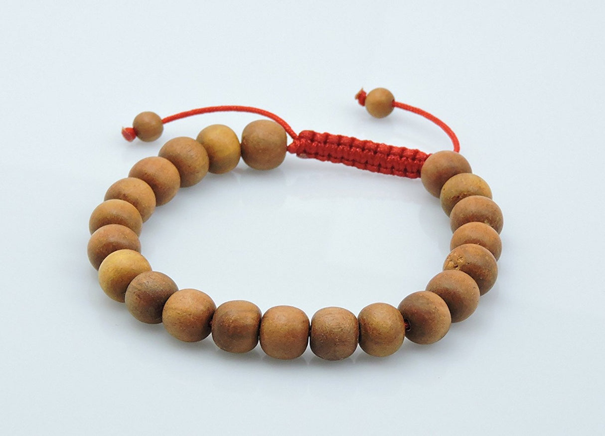 Tibetan Sandalwood Wrist Mala Bracelet for Meditation Hands Of Tibet