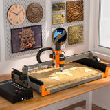 FoxAlien 3S 8040 X-axis Extension Kit with T-slot Hybrid Spoilboard for Masuter 3S CNC Router Machine, for Large Engraving Carving Projects (Extend X-axis to 800mm) FoxAlien