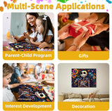 Meothan Jack Paint by Numbers Kits for Adults Beginners-Halloween Paint by Number for Adult, Adults Easy Canvas Paint by Numbers for Home Decor and Gifts 16X12 inch Nightmare Before Christmas Meothan