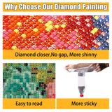 Succulents Square Drill Diamond Painting-Succulents Square Diamond Art,DIY Gem Painting Kit for Adults and Crafts for Gifts and Home Wall Decor 12x16inch Ausanrl