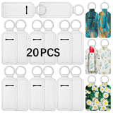 Anpuimult 20 PCS sublimation chapstick holder blanks，bulk sublimation chapstick holder，chapstick holder keychain blank DIY Crafts sublimation blanks products Anpuimult