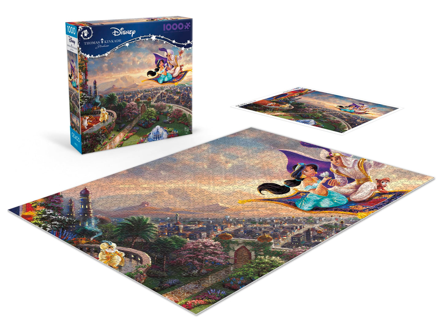 Ceaco - Disney - Thomas Kinkade - Aladdin - 1000 Piece Jigsaw Puzzle