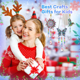 Diamond Art Kits for Kids Ages 6-12: Birthday Gifts for 7 8 9 10 Year Old Girls Teens Creative Arts & Crafts for Girls Boys DIY Wind Chime & Suncatcher Craft Kit Crystal Window Garden Decor Kit Micaracy