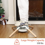 Blissun Christmas Tree Stand for Real Trees, Fits up to 8FT, Xmas Tree Holder and Base Stand, White Blissun