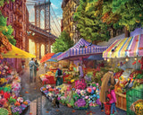 White Mountain Puzzles - Flower Market - 1000 Piece Jigsaw Puzzle for Adults White Mountain