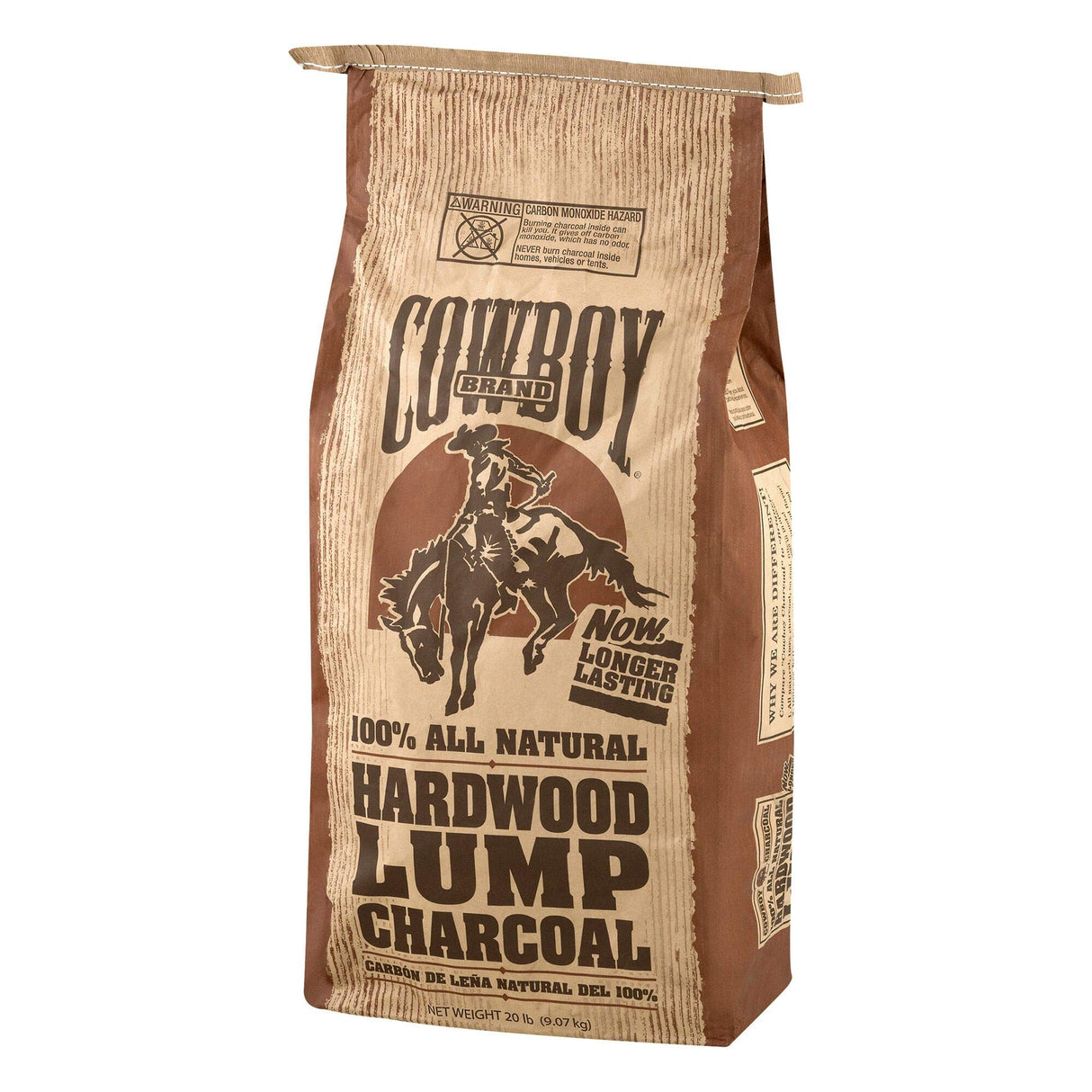 Cowboy Easy Light Natural Hardwood Lump BBQ Charcoal Briquettes for Grilling and Smoking, 20 Pound Bag Duraflame