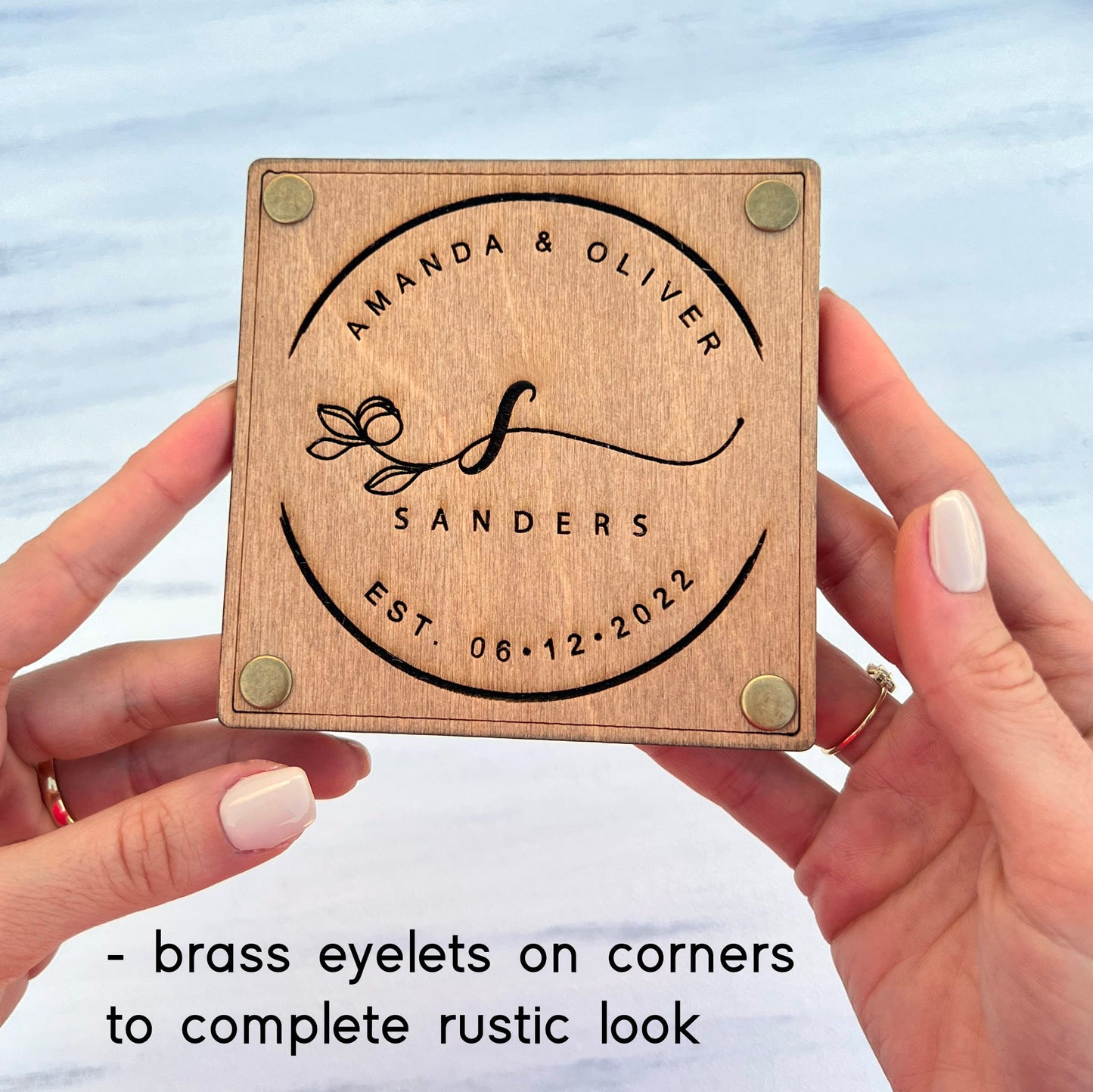 Wooden Coaster Wedding Favors for Guest in Bulk, Wedding Favor pack of 4, 8, 12, 16, 20, 30, 50, 60, 70, 75, 85, 90, 100, 120, 135, 150, 175, 200, 225, 250 - WoodArtSupply