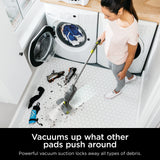 Shark VACMOP Pro Cordless Hard Floor Vacuum Mop with On-Demand Spray and Headlights, includes 4 Disposable VACMOP Pads and a 12oz VACMOP solution, Charcoal Gray, VM252 Shark