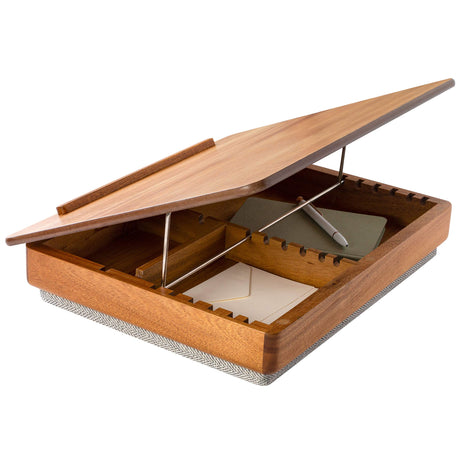 ROSSIE Home Acacia Wood Easel Lap Desk with Storage - Natural - Fits up to 17.3 Inch Laptops - Style No. 76516 Rossie Home