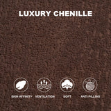 KEIKI S-Curved Loveseat Chenille Couches with 2 Pillows, Upholstered Luxury Plush Cloud Sectional Sofa for Living Room Apartment, Full Sponge Compression KEIKI