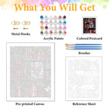 Paint by Numbers Kit for Adults Beginner Bookshelf, Rose Flower Adult Paint by Number Kits on Canvas, Book DIY Acrylic Oil Painting by Numbers for Adults, Perfect for Home Wall Decor 16X20 Inch Okarina