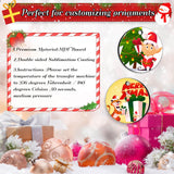 Billbotk 25 Pieces Sublimation Ornament Blanks, 3.15" Round Blank Sublimation Ornaments Sublimation Christmas Ornament Blanks for Christmas Tree Décor, DIY Handmade Crafts(3.15 inches) Billbotk