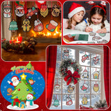 Gersoniel 36 Sets Christmas Window Art Suncatcher Kits, Diamond Art Craft Ornament Kits with Ropes, Gem Suncatcher Fun Gemstone Sun Catcher, Diamond Crafts Gift Gersoniel