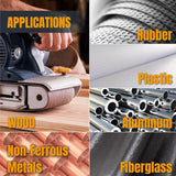 POWERTEC 3 x 21 Inch Sanding Belts, 80 Grit Aluminum Oxide Belt Sander Sanding Belt for Portable Belt Sander, Wood & Paint Sanding, Metal Polishing, 10PK (110430) POWERTEC