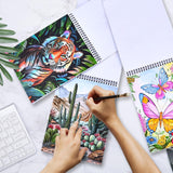 Cosomia Adult Coloring Books Set, 3 Fun Coloring Books for Adult Relaxation, 60 Pages of Flowers Nature Landscapes Animals, Brain Game for Adults Cosomia