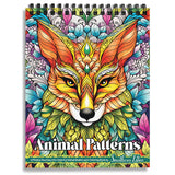 SOUTHERN LOTUS Animal Patterns Spiral Coloring Book Wirebound Hardcover Papers With Relaxing Animals Mandala Drawings Color Pages For Adults Women Seniors Mindfulness Relaxation Anxiety Relief SOUTHERN LOTUS
