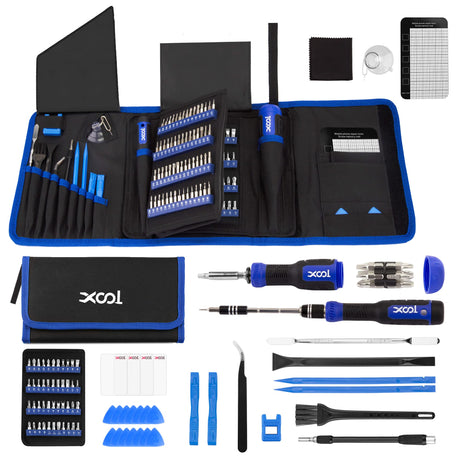 XOOL 200 in 1 Precision Screwdriver Kit, Electronics Repair Tool Magnetic Driver Kit with 164 Bits, Flexible Shaft, Extension Rod for Computer, iPhone, Laptop, PC, PS4, Xbox, Nintendo XOOL