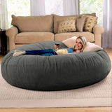 Jaxx 6 Foot Cocoon - 2-in-1 Convertible Bean Bag Bed & Large Bean Bag Chair for Adults, Charcoal Jaxx