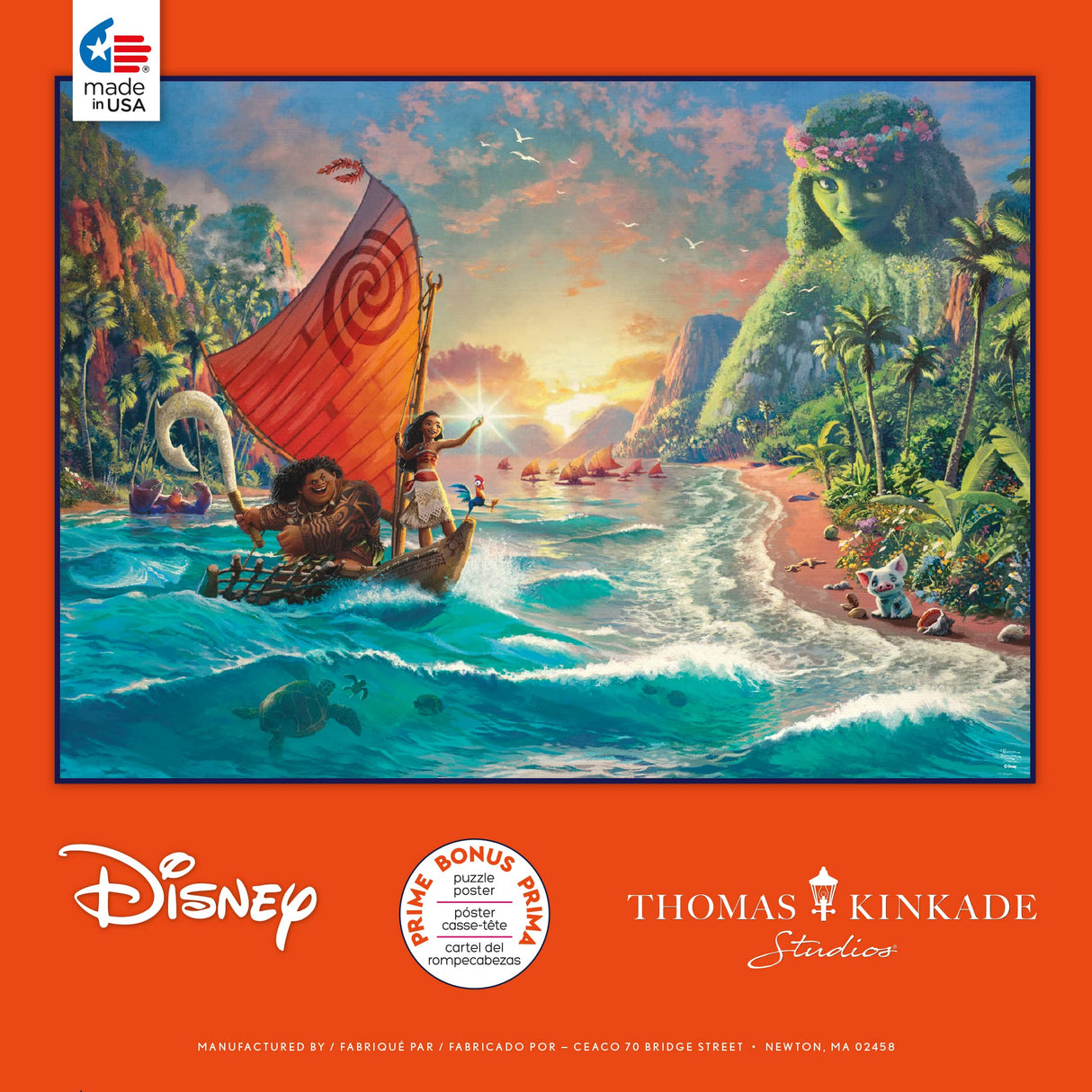 Ceaco - Thomas Kinkade Disney Dreams - Moana - 1000 Piece Jigsaw Puzzle Ceaco
