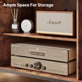 Gizoon TV Stand for TV up to 65 Inch with Open Shelves, 3-Tier Gaming Entertainment Center for PS5, Wooden TV Console Table Modern for Living Room Game Room, Rustic Brown Gizoon