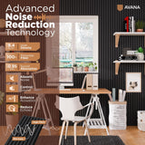 Avana Acoustic Wood Wall Panels – 94.4 x 12.6 Inch Black Oak Acoustic Panels 2 PCs – Wall Panels For Interior Wall Decor For Homes, Offices, Studios – Pleasing Decorative Wood Panels For Wall Avana