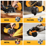 Labfintom 3 Inch Cut Off Tool for De-walt 20V Battery with 3 Saw Blades, Removable Dust Cover, Tools Only Labfintom