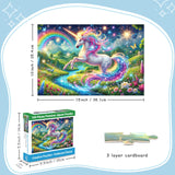 100 Piece Puzzles Raibow Unicorn Puzzle for Kids Ages 4-8 8-10, 100 Piece Jigsaw Puzzle for Adults Toddler Children Learning Educational Puzzles Toys Birthday Gifts for Girls Boys NeveSono