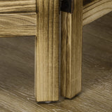 HOMCOM 3 Panel Room Divider, 5.5' Tall Wood Indoor Portable Folding Privacy Screens, Double Hinged Partition Wall Dividers for Home Office, Brown HOMCOM