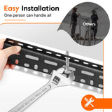 Rengue Overhead Garage Storage Rack, 4 x 8FT Height Adjustable Garage Ceiling Storage Racks, Heavy Duty Cold Rolled Steel Storage Rack for Garage, Warehouse with 4 Hooks Rengue