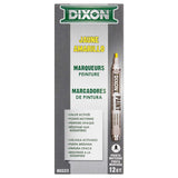 Dixon Paint Markers, Medium Tip, Box of 12, Yellow (80223) Dixon