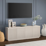 Henn&Hart Hanson TV Stand, 70" Wide, Alder White Henn&Hart