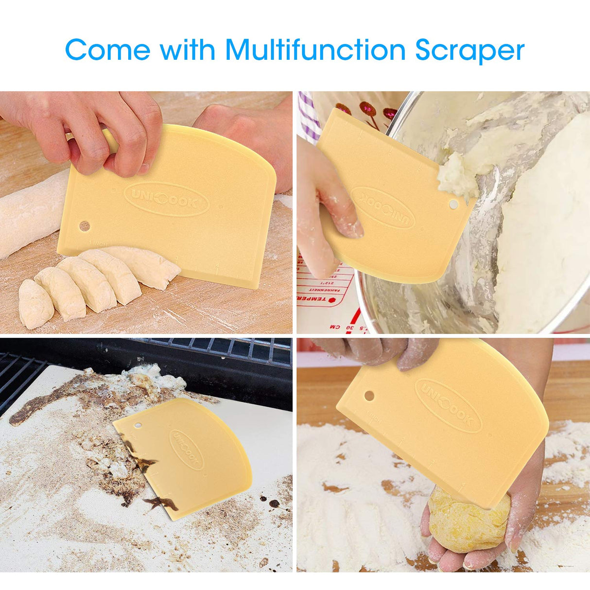 Unicook Pizza Stone, Heavy Duty Cordierite Pizza Pan for Oven and Grill, Thermal Shock Resistant Baking Stone for Bread, 15 X 12 Inch Rectangular, 6.6 lbs Unicook