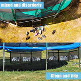 Nuenen 2 Pieces Trampoline Shoes Bag Holder 3 Pouch Trampoline Storage Mesh Bag with 4 Straps Trampolinturnen Shoe Holder Indoor Fitness Shoes Organizer Trampolinturnen Equipment Accessories Nuenen