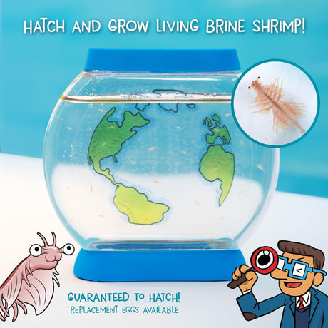 Wow in The World SEA Creatures Aquarium | Hatch & Raise Real Brine Shrimp (Easy Care), Customizable Tank, Companion Audio Content, Bonus Reusable Science Tool, STEM Toy for Kids 6+ by Thames & Kosmos WONDERY KIDS