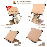 A+ Book Stand BS1500PRO Large Portable Height Adjustable Foldable Eye-Level Ergonomic Bookstand Holder for Reading Hands Free Large Thick Heavy College Textbooks Tablets Neck Pain Free A+ BOOK STAND