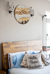 Oldtown Clocks 18" Wooden Multi Color Rustic Farmhouse Wall Clock (Wood, 18 inch) Oldtown Clocks