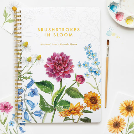 Beautiful Watercolor Workbook for Beginners - Relaxing & Easy to Paint Water Coloring Book with Floral Designs on Premium Paper - Perfect for Gifting to Spark Creativity & Joy for Adults ZICOTO