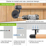Dolibest 100 inch Wood Handrail Indoor Stairs Handrail Wall Mount Handrail w/Sturdy Metal Barckets, Non-Slip and Comfty Handrail Barrier-Free Staircase Grab Bar for Elderly, 1-1/2'' Round Dolibest