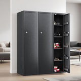 KAER Ammo Cabinet 59-Inch Tall Gun Cabinet Ammo Safe for Home Safes Use Quick Access with Ammunition Compartment and Removable Shelves Guns Accessories KAER