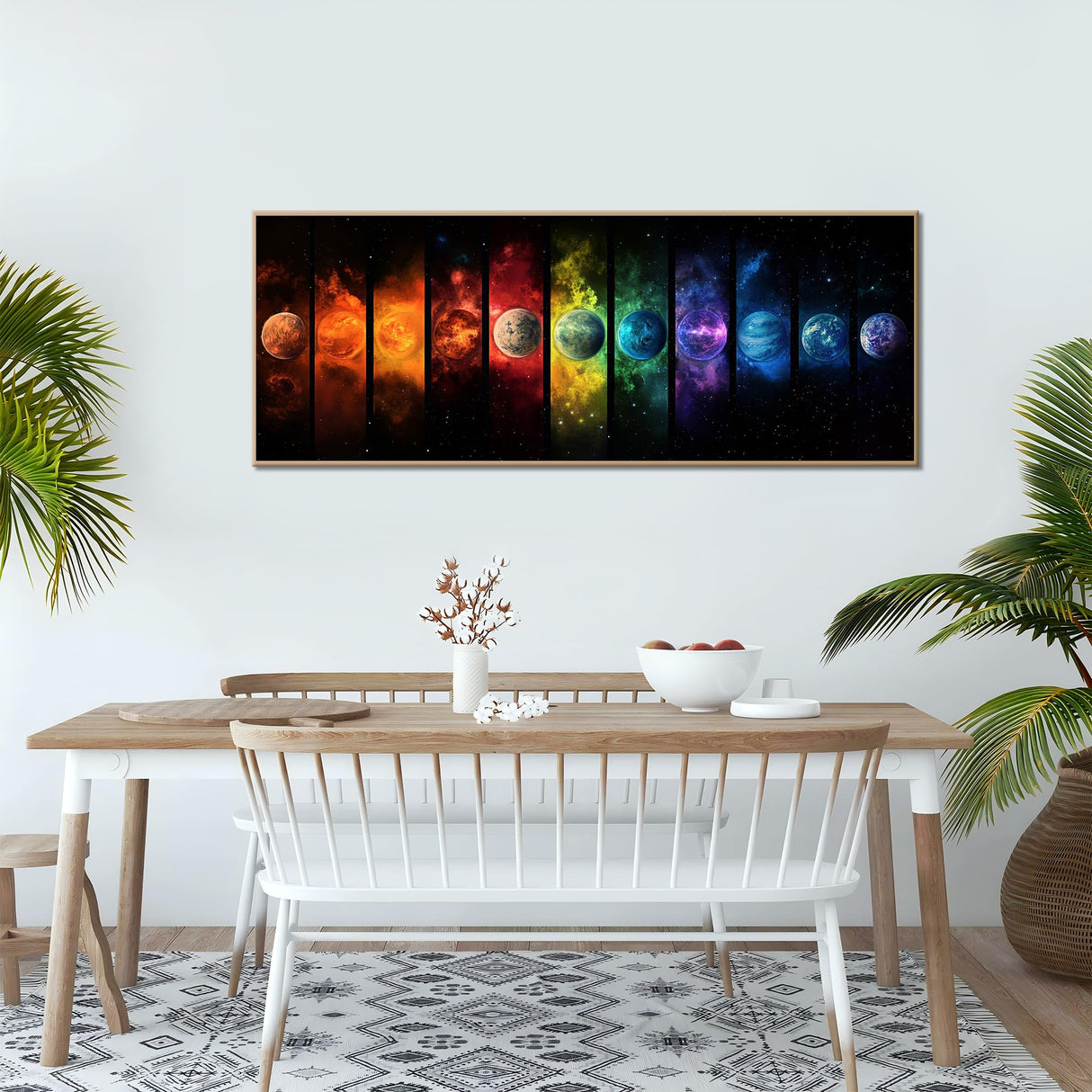 Kaliosy 5D Diamond Art Kits for Adults Planet, Large Size DIY Universe Diamond Painting Full Round Drill Crystal Art - Craft Cross Stitch Embroidery for Home Wall & Office Decor 11.81x31.5 inch Kaliosy