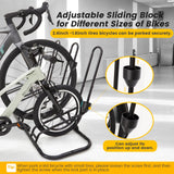 4 Floor Bike Rack, Safeguard Disc Brakes & Derailleurs Design, Waterproof Bicycle Stand Indoor/Outdoor/Garage Use, Fits 12"-29" Tires, Upgraded 0.63" Steel Tubes for Stability Kingarage