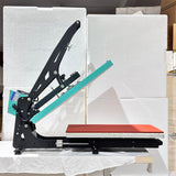 16x24 Semi-Automatic Heat Press Machine with Auto Open & Slide-Out Base – Perfect for Designers and Independent Creators (Green+Black, 16'' x 24'' (40 x 60cm)) ZJBFXY88