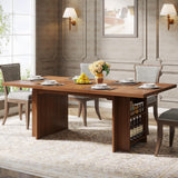 Tribesigns 63 Inches Office Executive Desk, Home Office Desk Large Computer Writing Table with Storage, Wood Workstation Desk Small Conference Table Tribesigns