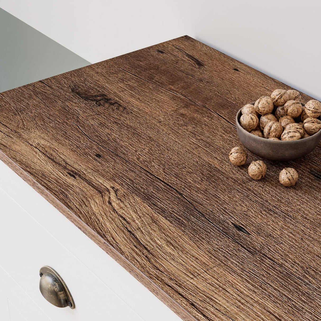 Keyluv White Buffet Cabinet Storage Sideboard Farmhouse Server Bar Wine Cabinet with 3 Drawers & 3 Doors Adjustable Shelves Console Table for Dining Living Room Kitchen Cupboard Keyluv