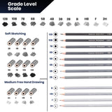 Pacific Arc Premium Graphite Drawing Pencils for Artists, Soft Pack - Professional Pencils for Drawing, Drafting, Sketching and Shading 12 Pk. - Great Non Toxic Art Supplies Set for Adults and Kids Pacific Arc