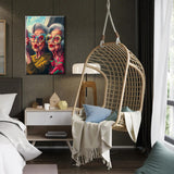 HeeBenor Framed Paint by Numbers Kit for Adults, Fashion Grandma Paint by Numbers Kit for Adults with Easel, DIY Acrylic Paint by Number with Frame, Adult Paint by Number Kits Framed Canvas 8x12 Inch HeeBenor