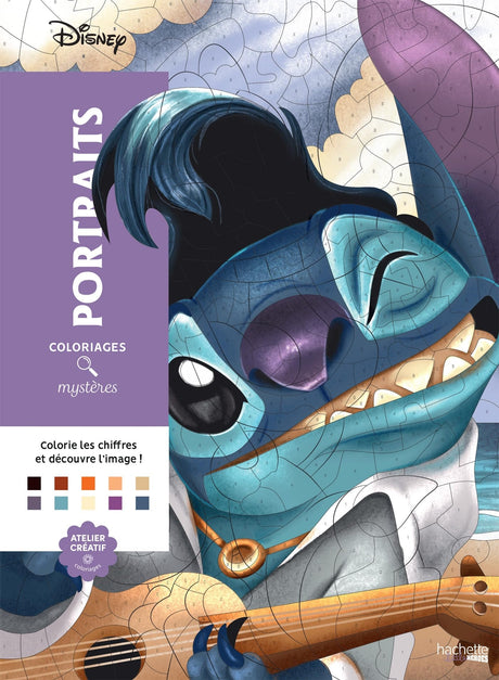 Coloriages mystères Disney - Portraits (trompe l'oeil) HACHETTE PRAT