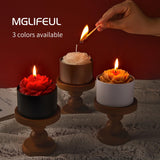 MGLIFEUL Candle Tins Jars Container Vessels for Making 4 8 Oz Black Empty Candle Tins Can Gift Box Packaging Plate with Lids Wax Container Bulk Making DIY Candle Supplies Accessories(Black,4oz,12pcs) MGLIFEUL